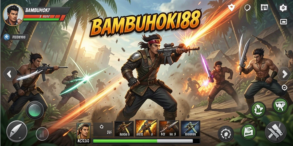 Tampilan menarik dari gameplay seru BAMBUHOKI88.