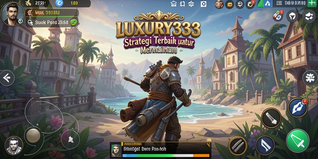 Tampilan gameplay LUXURY333 saat pertempuran intens.