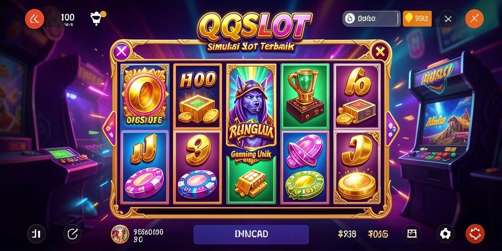 Gambaran gameplay menawan dari QQSLOT yang penuh warna.